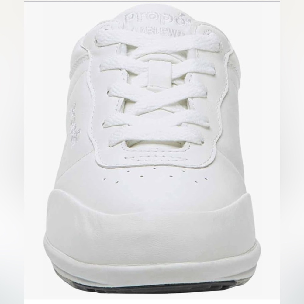 White Stability Walker Walking Sneaker Shoes Size 9.5 Narrow-Genuine Leather - Picture 6 of 14